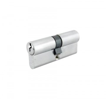 Continental sylinder NB 5511-C - 50x50 Nøkkel låsing på begge sider av døren Forkrommet matt
