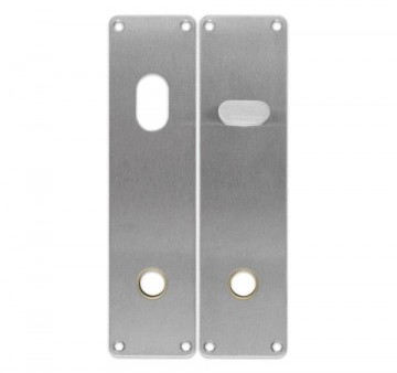 Langskilt NB-11006 Ovalt hull med vrider 215x55mm Rustfritt stål